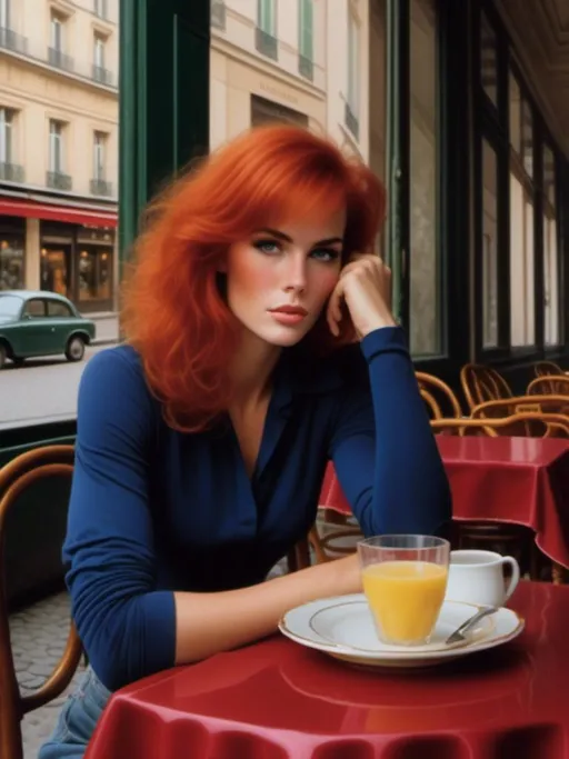 Prompt: <mymodel>sitting in a Parisian café