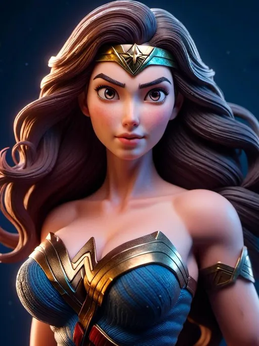 Prompt: <mymodel> portrait of wonder woman 