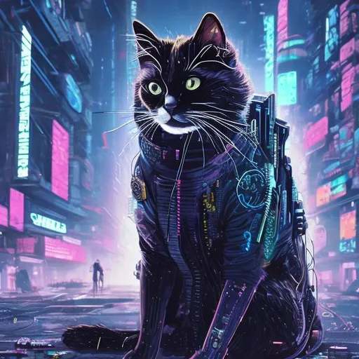 Prompt: cyberpunk cat
