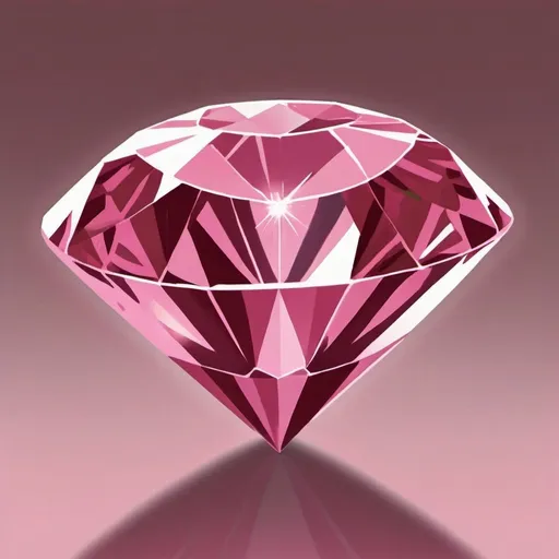 Prompt: I want a pink diamond drawing drawn accurately and high quality And I want it to be without background and shine