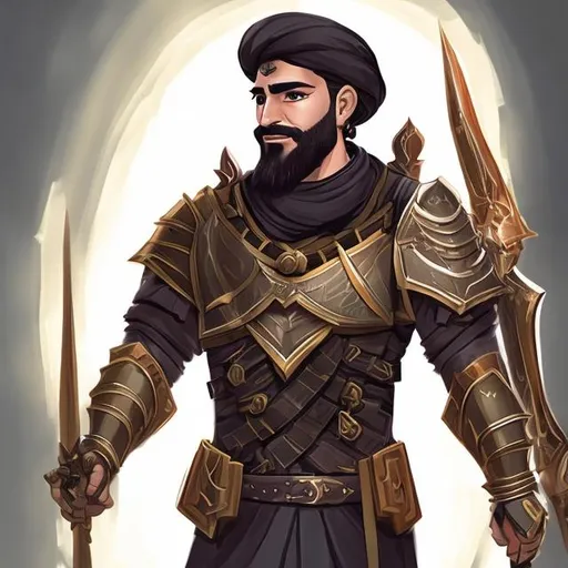 Prompt: an Iranian paladin in modern times
