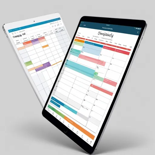 Prompt: Create a modern, eye-catching digital calendar interface designed to attract young users. The prototype should feature a sleek, vibrant design with an intuitive layout that makes it easy to manage and share schedules. It must include:

Dynamic Visuals: Use bright, engaging colors and contemporary design elements to capture attention. Incorporate modern UI trends that resonate with a younger audience.

Shared Scheduling: Include functionality for users to share their schedules, including class times, work commitments, and personal tasks, within a group. Ensure that users can view and synchronize multiple schedules simultaneously.

Comprehensive Planning: Integrate features that allow eCampus students to organize their day effectively, combining work, classwork, and personal activities. Provide clear, interactive options for adding and editing appointments.

User-Friendly Interface: The interface should be clean and easy to navigate, with options to quickly switch between daily, weekly, and monthly views. Ensure that adding, modifying, and sharing events is straightforward.

This prototype should blend functionality with a visually appealing design to keep users engaged and help them manage their time effectively.



