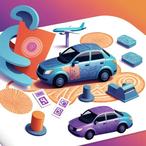 Prompt: passport  full of stampsdetailed illustration, rich colors,close-up view, background  shows a super modern  electric  car station , bright color palette, sharp contrasts, intricate patterns, ultra-detailed, 4K, high resolution, dreamy lighting, emphasizing international travel, artistic rendering, storytelling elements, intriguing composition.