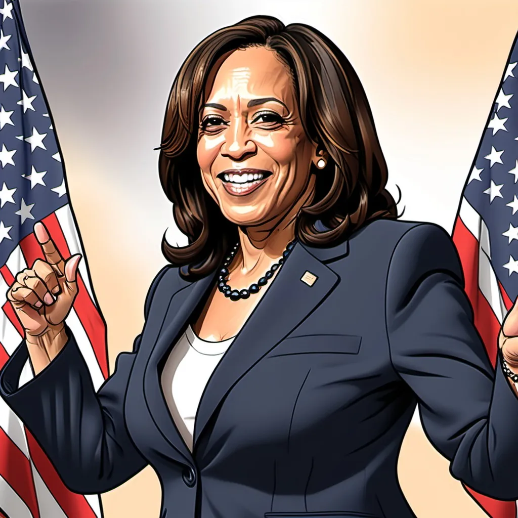 Prompt: kamala Harris cartoon

