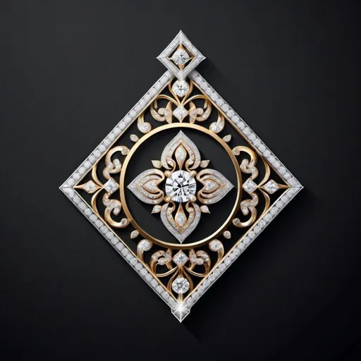 Prompt: Create a luxurious and elegant logo design featuring the name ***"Mahmood Hassan" ***in dazzling diamonds. The frame of the logo should be crafted from aluminum and intricately studded with pieces of silver adorned with zirconium. The overall design should exude opulence and sophistication, with the golden elements highlighting the brilliance of the diamonds and the zirconium-studded silver adding a touch of refinement.