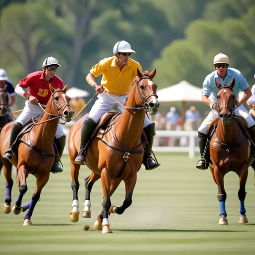 Prompt: The Marketing of Horse Racing: Developing Fans and Fostering Bettors Sunlight black shdaow public watch and enjoy polo match