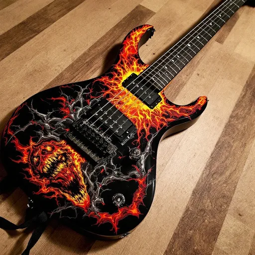Prompt: bc rich 2025 zombie 6 string guitar
