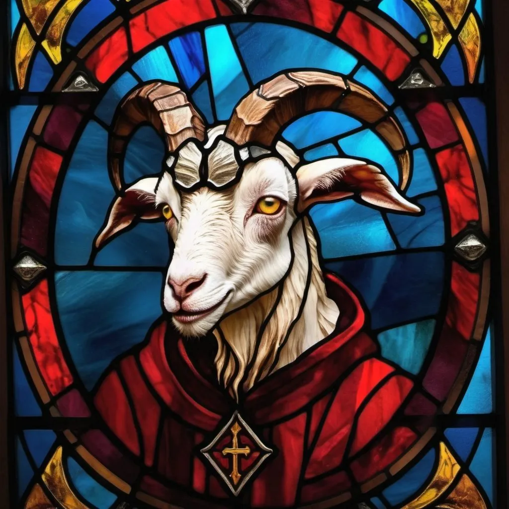 Prompt: goat cultist