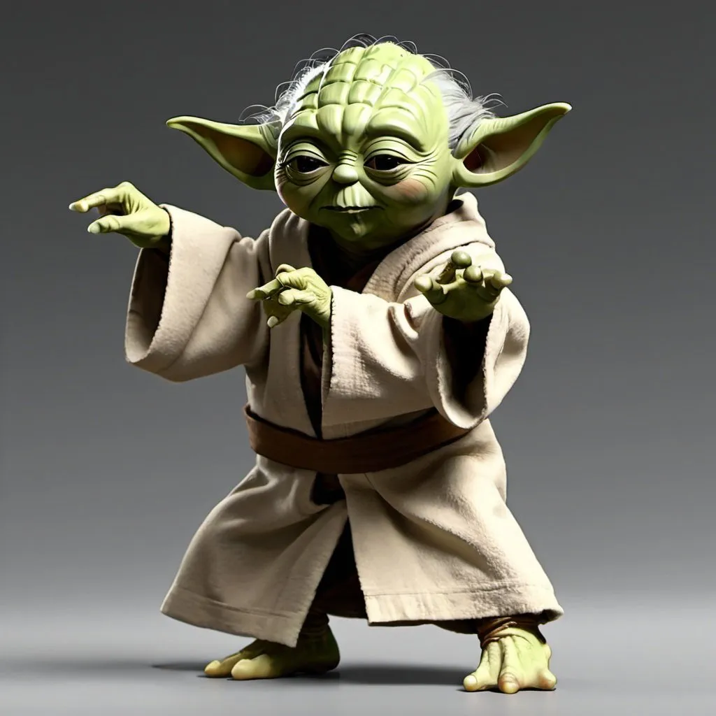 Prompt: yoda dancing