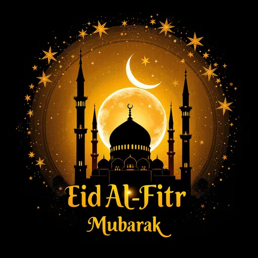 Prompt: Eid Al-Fitr Mubarak 