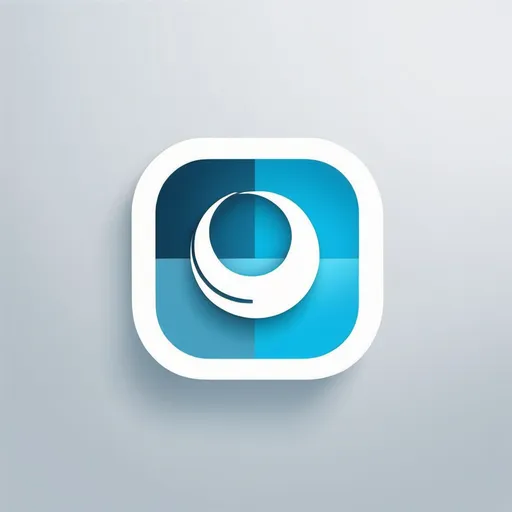 Prompt: create a logo for a payment mobile app using white and skyblue colors be simple and make it look professional, give me the logo, not anything else