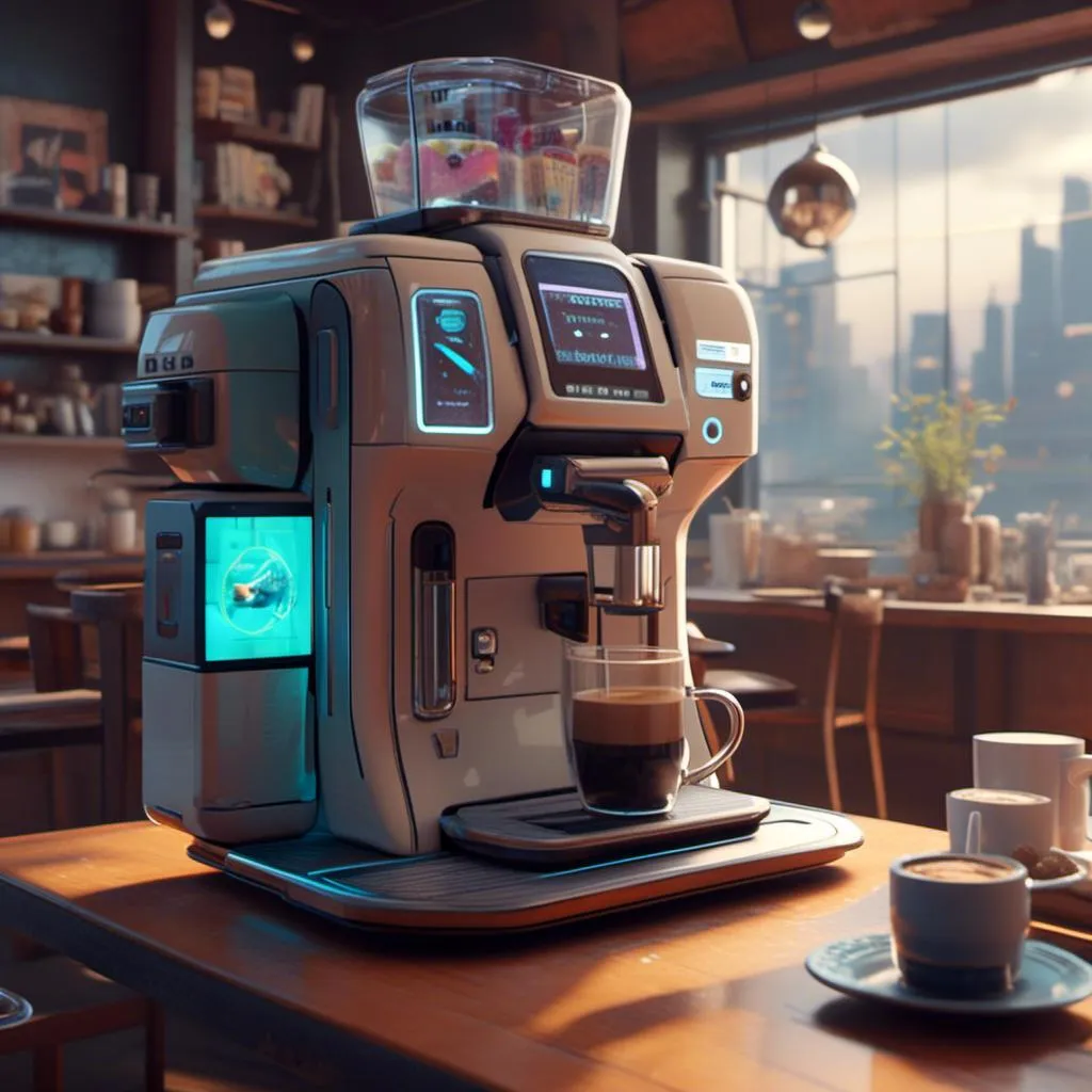 Prompt: <mymodel>futuristic coffee-machine