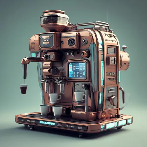 Prompt: <mymodel>futuristic coffee-machine