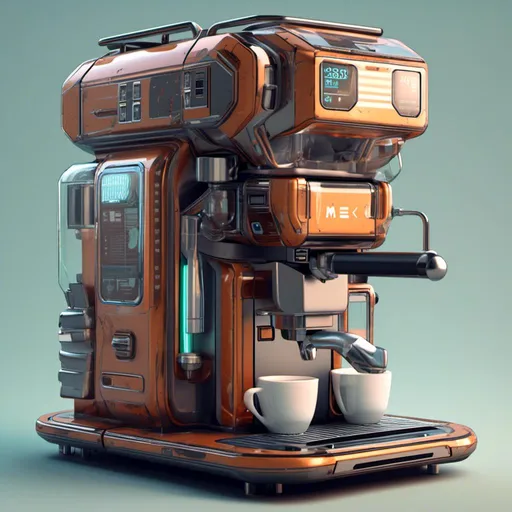 Prompt: <mymodel>futuristic coffee-machine