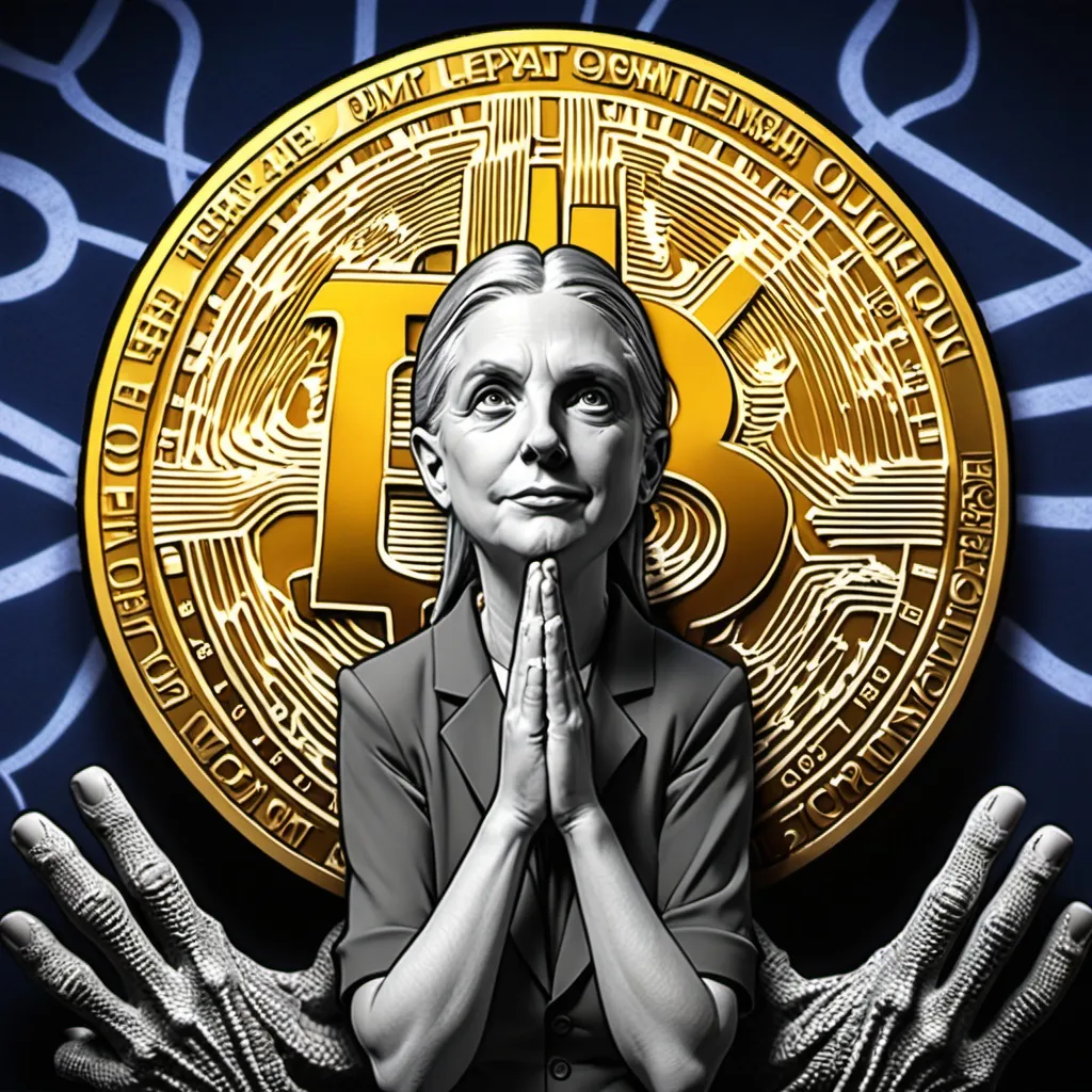 Prompt: qanon pray to bitcoin, while they destroy the reptilians from the US Democratic Party