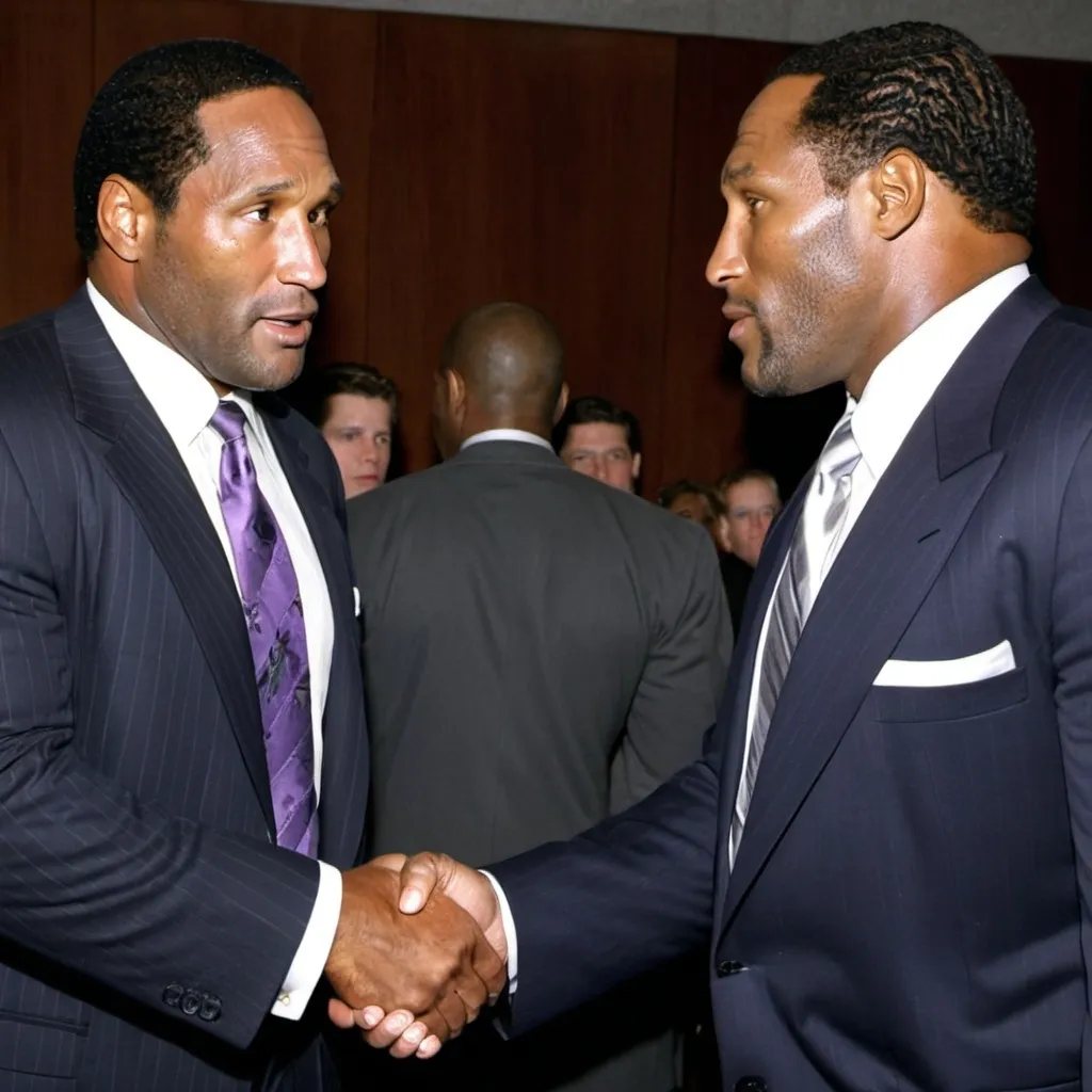 Prompt: O.j. simpson ray lewis hand shake