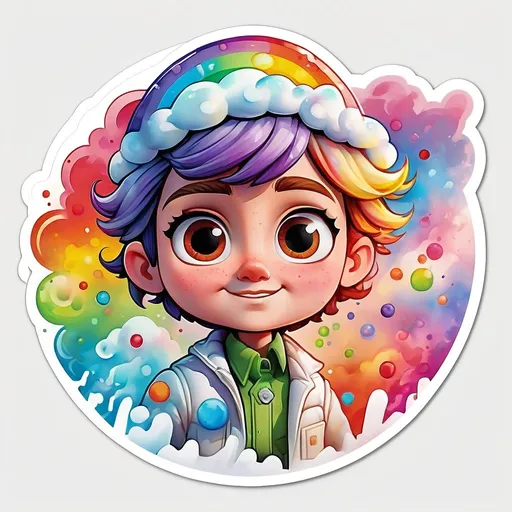 Prompt: STICKER, SOLID background, SHARP FOCUS of A Detailed watercolor of cloudy with a chance of meatballs, SOLID BACKGROUND< white background, Floral Splash, Rainbow Colors, Redbubble Sticker,Splash In Vibrant Colors, 3D Vector Art, Cute And Quirky, Adobe Illustrator, HandDrawn, Digital Painting, LowPoly, Soft Lighting, Bird'sEye View, Isometric Style, Retro Aesthetic, Focused On The Character, 4K Resolution,