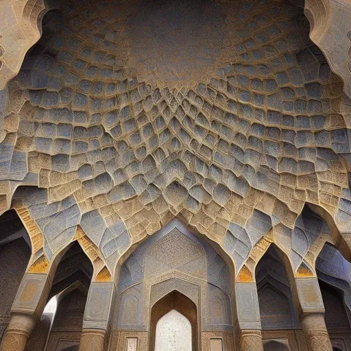 Prompt: Iranian islamic architecture city