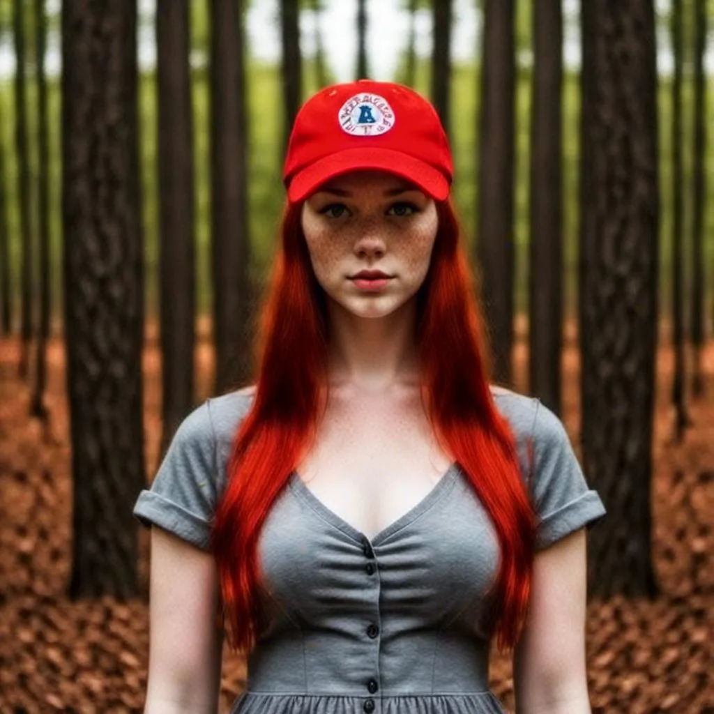 Prompt: <mymodel> Wearing a Make America Great Again Red baseball Cap