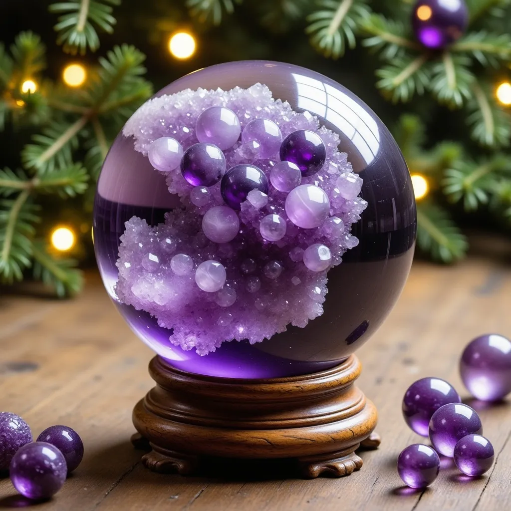 Prompt: amethyst crystal ball