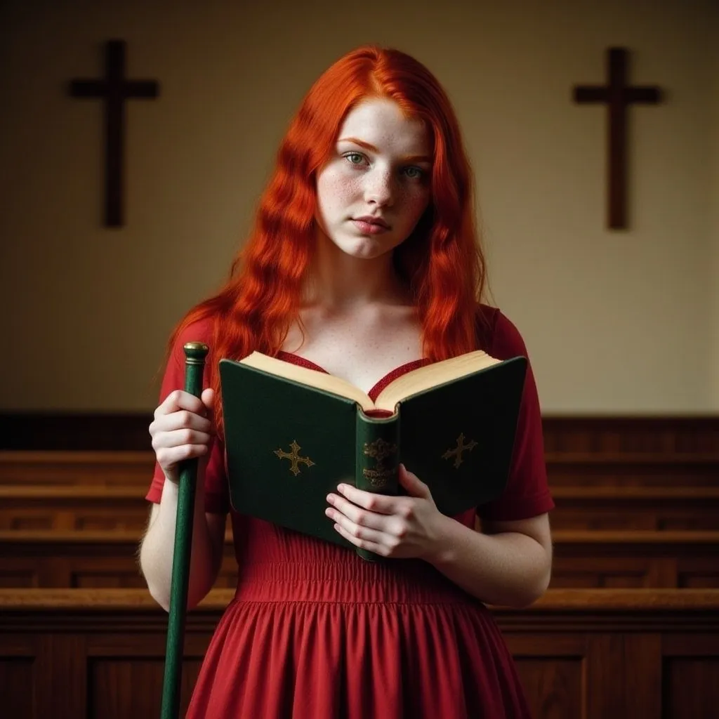 Prompt: Redhead Hymnal 