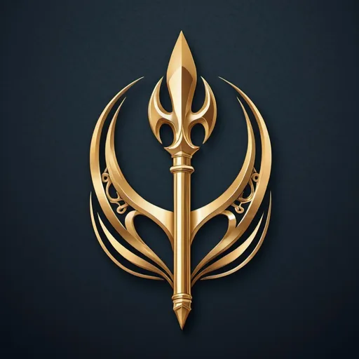 Prompt: Trident logo for TransX Consulting, golden trident design, intricate detailing, professional, sleek design, corporate, Hindu mythology, modern fusion, luxurious, high quality, detailed, elegant, intricate, regal, professional, polished gold, clean lines, captivating, powerful, prestigious, best quality, highres, corporate logo, luxurious branding