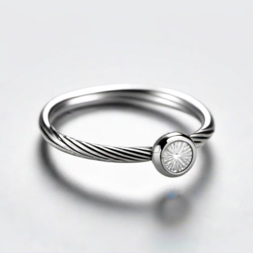 Prompt: <mymodel> simple silver wire ring. elegant, fasionable. clean white background