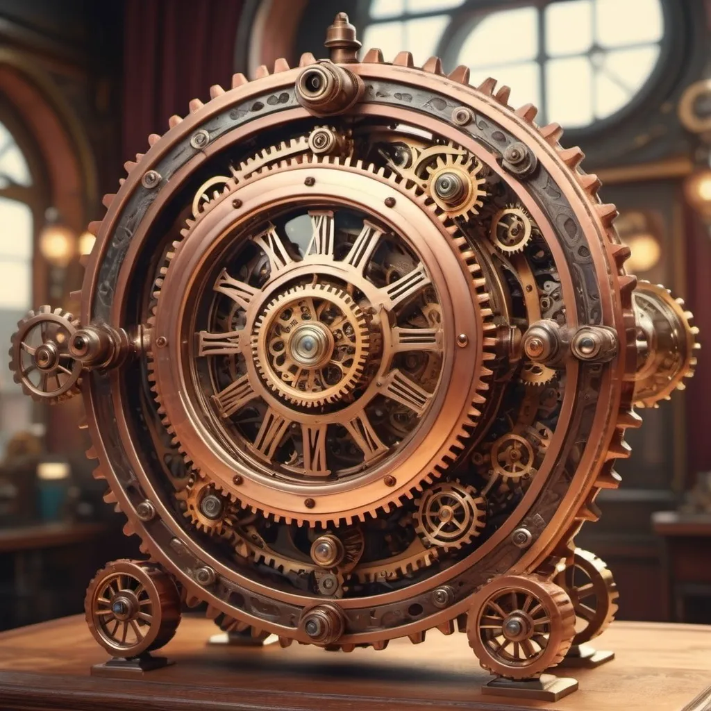 Prompt: steampunk time machine