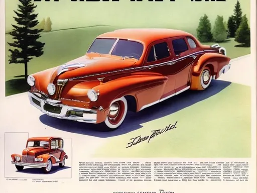 Prompt: Show me a what a Tucker car would look like if the brand still existed 