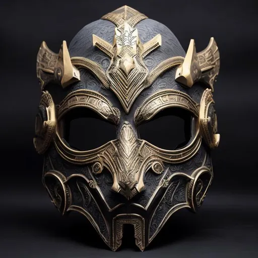 Prompt: malie empire battle mask ancient cool 