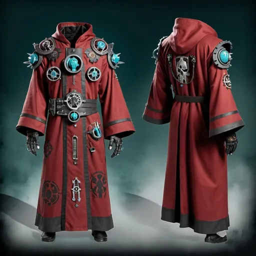 Prompt: Warhammer 40K Adeptus Mechanicus Robe