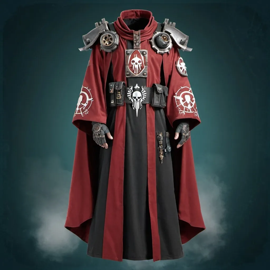 Prompt: Warhammer 40K Adeptus Mechanicus Robe