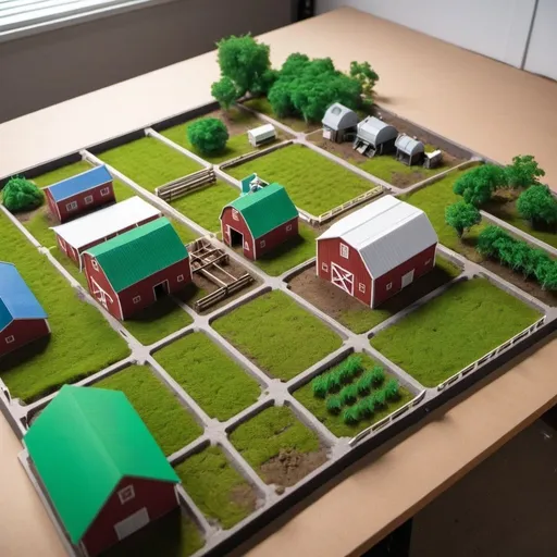 Prompt: 3D PRINT FARM LAYOUT