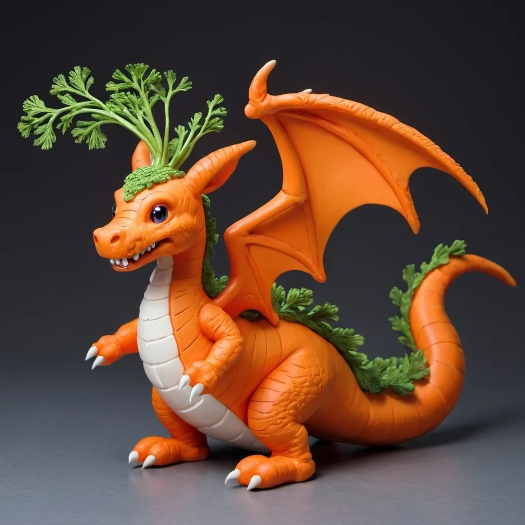 Prompt: Carrot dragon