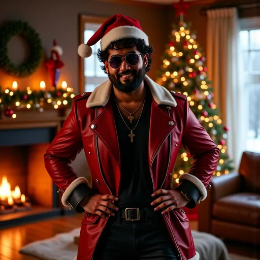 Prompt: @lpwgCSzwWabwj9Zif1dj dressed up in a santa putfit