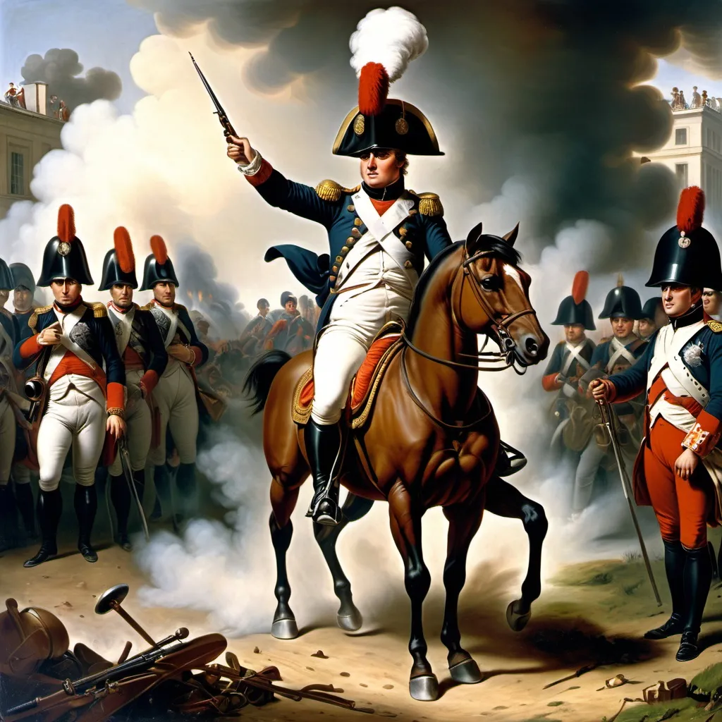 Prompt: picture of napolean at war