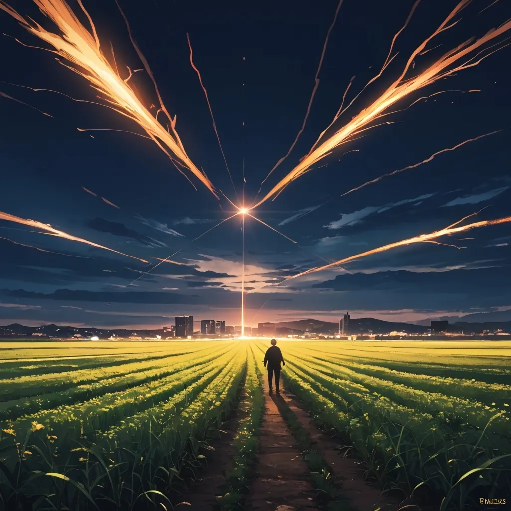 Prompt: A Field with crops over view perspective, (high energy), (stylish city environment), dark color tones, dramatic lighting, (ultra-detailed), capturing movement and action, emphasizing athleticism and confidence.