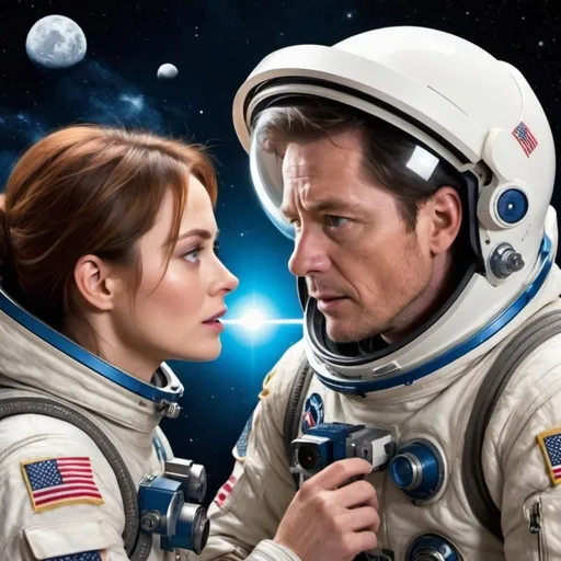 Prompt: Movie 4k Fiction ans Love Space