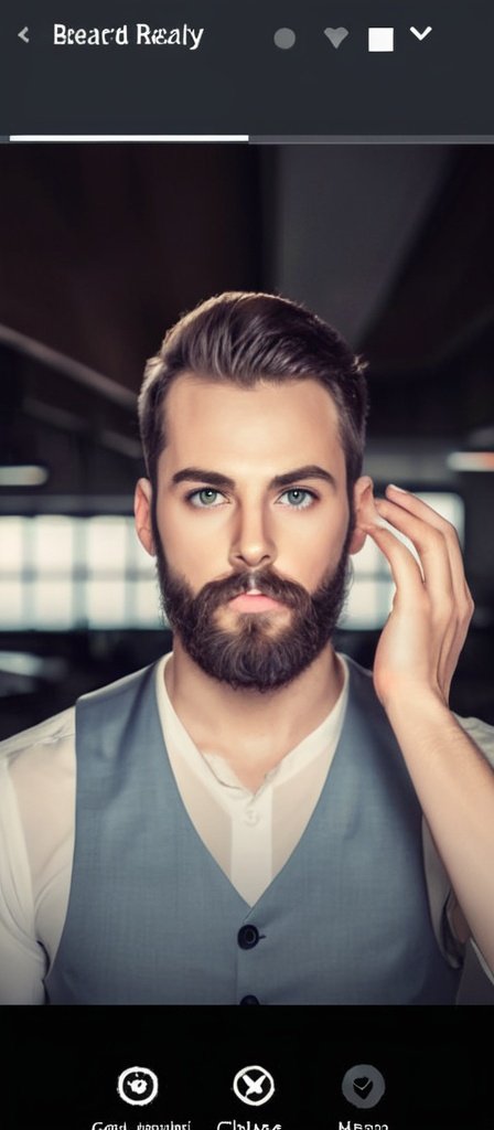 Prompt: Create a man with a full beard