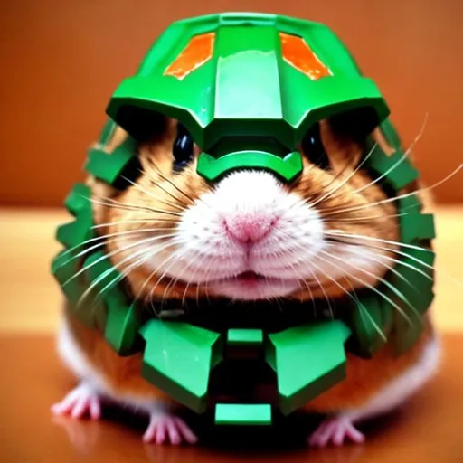 Prompt: Doomguy hamster
