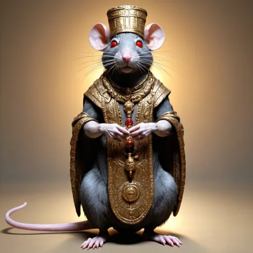 Prompt: Chad rat god