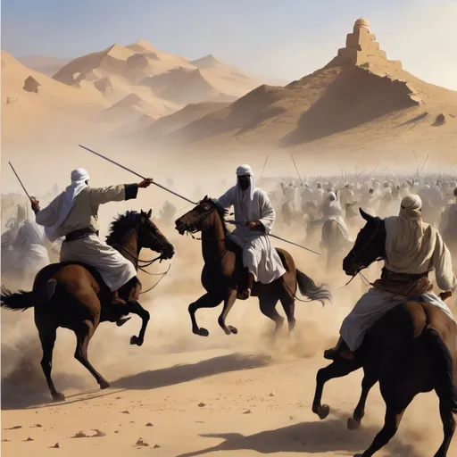 Prompt: Here is a short narrative about the Battle of Badr