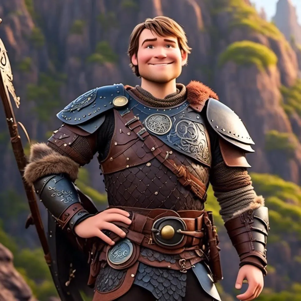 Prompt: <mymodel>animated CGI style, caucasian white male viking of 25 years of age