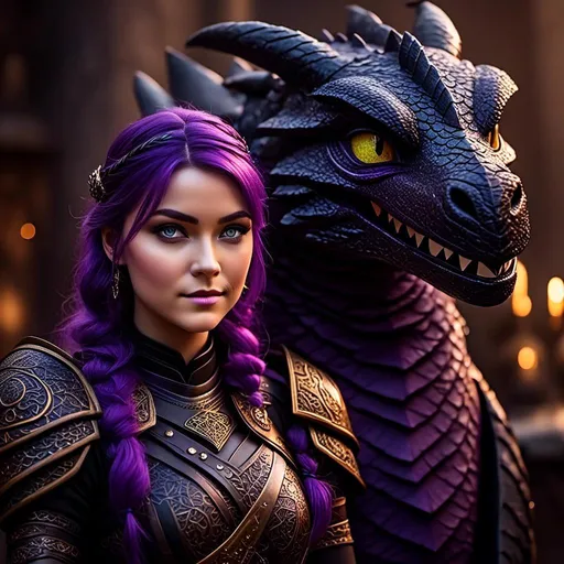 Prompt: Photo of <mymodel> standing next to her ((black)) razorwhip dragon from "How to Train Your Dragon"