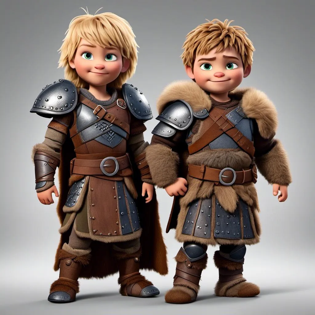 Prompt: <mymodel>Animated CGI style of a fierce Caucasian Viking with blonde hair, intense gaze, realistic fur and clothing textures, high quality, CGI, realistic, intense gaze, viking, male, Caucasian, detailed facial features, fur textures, highres, professional, intense lighting