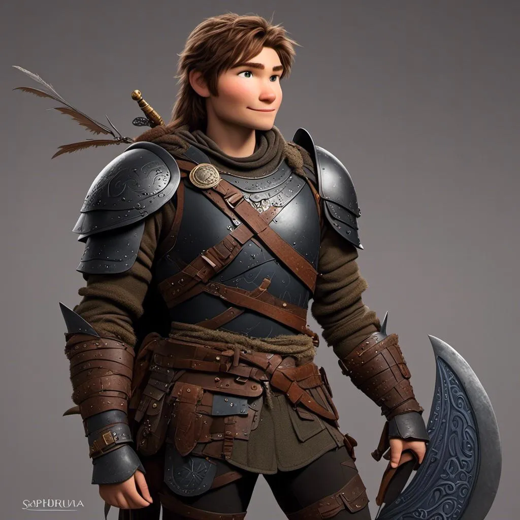 Prompt: a photo of <mymodel>, a viking male