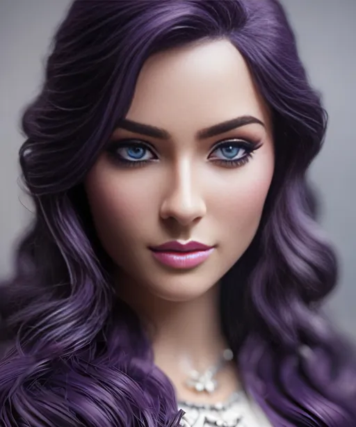 Prompt: she has dark purple hair, create most beautiful fictional female viking princess warrior, dark purple hair, light blue eyes, extremely detailed environment, detailed background, intricate, detailed skin, professionally color graded, photorealism, 8k, moody lighting