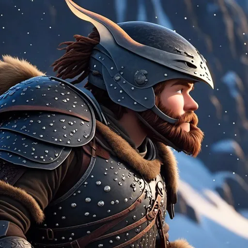 Prompt: <mymodel>Viking male with rugged features, colossal beard, horned helmet, 16K, ultra-realistic, digital art, epic landscape, detailed armor, intense gaze, epic fantasy, mythical atmosphere, dynamic lighting, Unreal Engine, Octane, professional, high quality