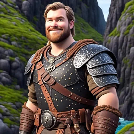 Prompt: <mymodel>animated CGI style, caucasian white male viking