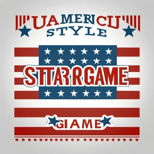 Prompt: American style For Start Game text